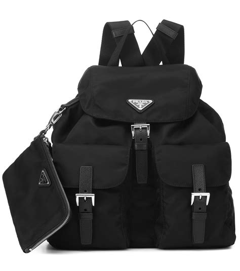 prada backpack large size|small black Prada backpack.